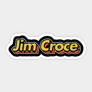 Jim Croce / Retro 3D Artwork Design Sticker